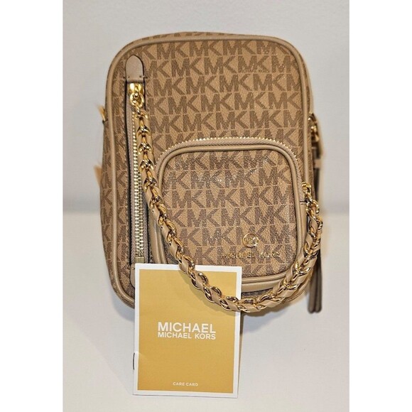 Michael Michael Kors Signature Elliot Small North South Utility Camera Crossbody - Picture 2 of 8
